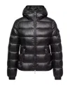 Moncler Long-sleeved Down Jacket In Black