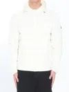 Moncler Galion Quilted Shell Jacket In White
