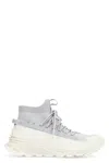 Moncler Glitter High-top Sneakers Pull Tab In Gray