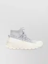Moncler Glitter High-top Sneakers Pull Tab In Gray