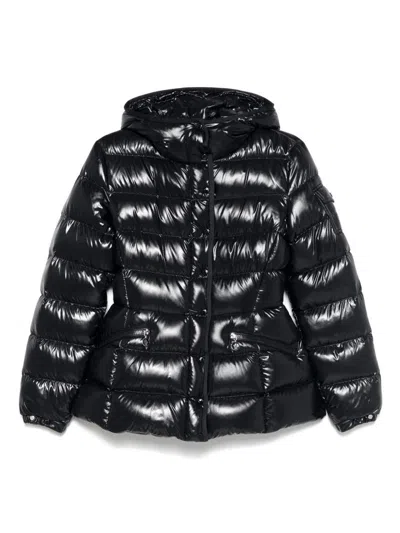 MONCLER GLOSSY BLACK 'BARANTE' DOWN JACKET WITH HOOD