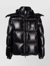 Moncler Montbeliard Hooded Short Down Jacket In Black
