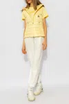 Moncler Glygos Hooded Puffer Gilet In Yellow