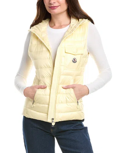 Moncler Glygos Vest In Yellow