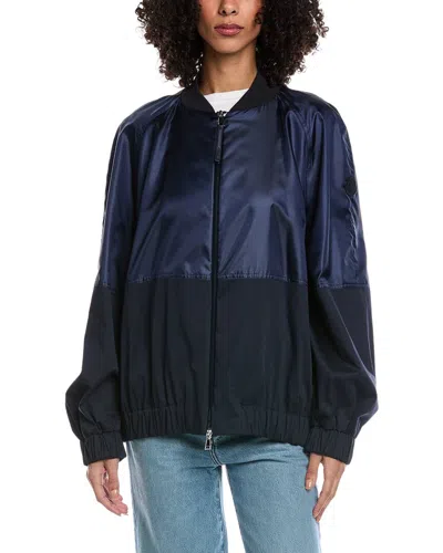 Moncler Gobie Bomber Jacket In Navy