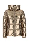 Moncler Douros Puffer Jacket In Gold