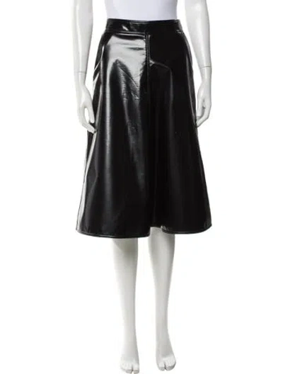Pre-owned Moncler Gonna Knee-length Skirt In Black