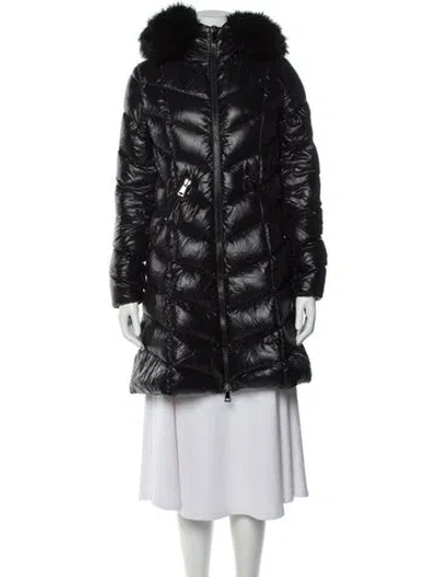 Pre-owned Moncler Goose Down Down Coat In Black