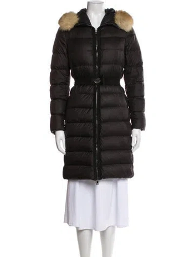Pre-owned Moncler Goose Down Down Coat In Black