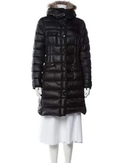 Pre-owned Moncler Goose Down Down Coat In Black