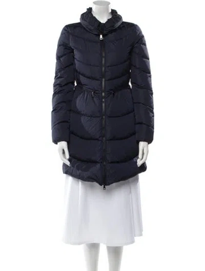Pre-owned Moncler Goose Down Down Coat In Blue