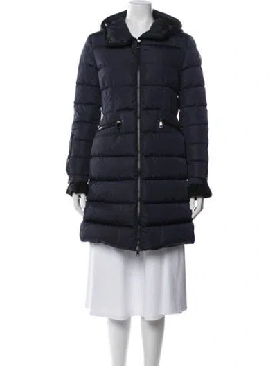 Pre-owned Moncler Goose Down Down Coat In Blue