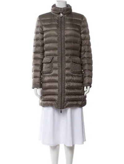 Pre-owned Moncler Goose Down Down Coat In Gray