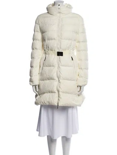 Pre-owned Moncler Goose Down Down Coat In Neutral