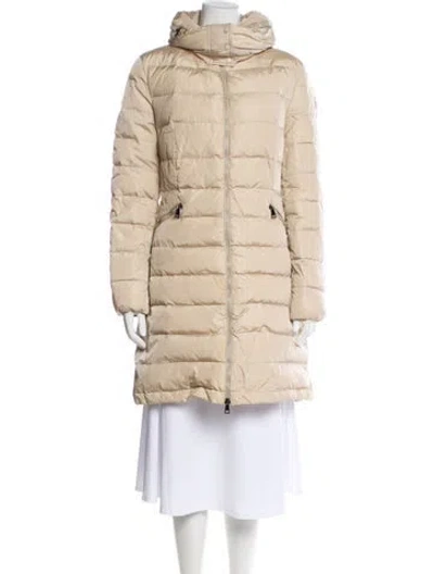 Pre-owned Moncler Goose Down Down Coat In Neutral