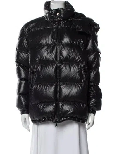Pre-owned Moncler Goose Down Jacket In Blue