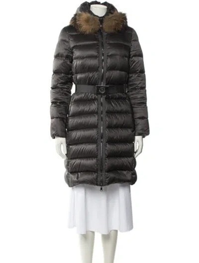 Pre-owned Moncler Goose Down Parka In Black