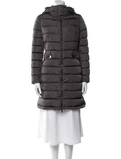 Pre-owned Moncler Goose Down Parka In Gray