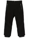 Moncler Black Cargo Pocket Ski Trousers In Black