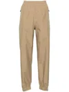 Moncler Gore-tex Tapered Trousers In Brown