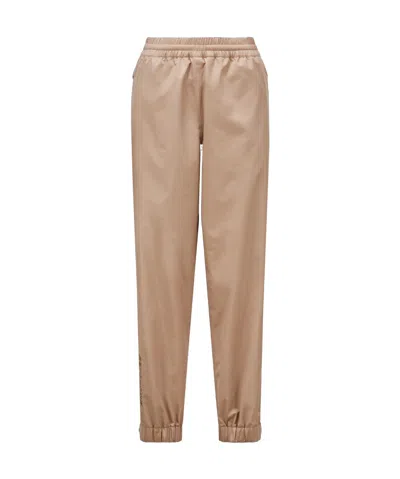 Moncler Gore-tex Tapered Trousers In Brown