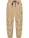 Moncler Logo-embossed Track Pants In Neutrals
