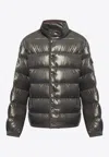 Moncler Gourette Mock-neck Puffer Jacket In Charcoal