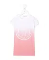 Moncler Gradient-effect T-shirt Dress In Pink