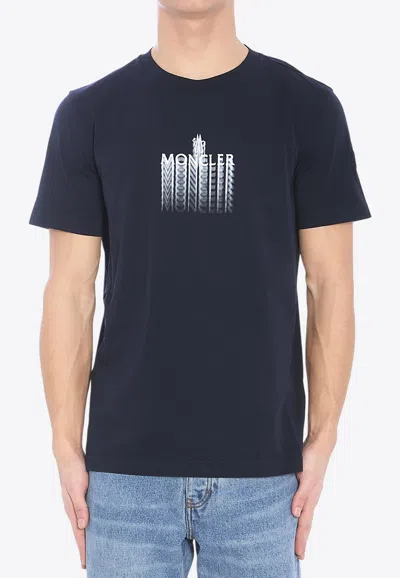 Moncler Gradient Logo Print T-shirt