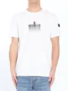Moncler Gradient Logo T-shirt In White