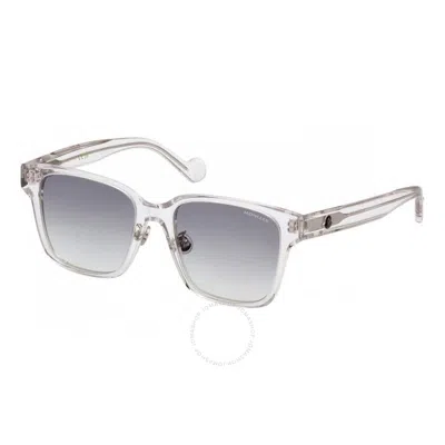 Moncler Gradient Smoke Rectangular Unisex Sunglasses Ml0235-k 26b 53 In Gray