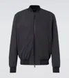 Moncler Grammot Technical Bomber Jacket In Transparent