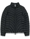 Moncler Long-sleeved Short Down Jacket In Black