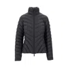 Moncler Long-sleeved Short Down Jacket In Black