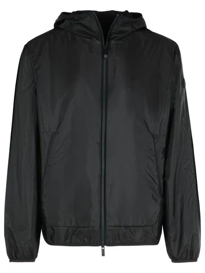 Moncler Granier Zip-up Windbreaker Jacket In Black