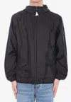 Moncler Polset Hooded Short Down Jacket, Men, Black, Size: 6 In Black