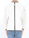 Moncler White Grainer Hooded Windbreaker Jacket
