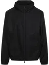 Moncler Granier Zip-up Windbreaker Jacket In Black