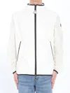 Moncler White Grainer Hooded Windbreaker Jacket In White