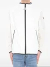 Moncler White Grainer Hooded Windbreaker Jacket In White