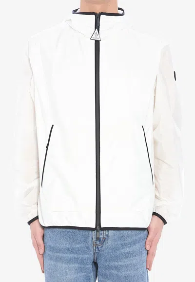 Moncler Granier Logo Print Zip-up Jacket