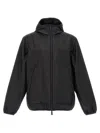 Moncler Polset Hooded Short Down Jacket, Men, Black, Size: 6 In Black