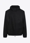 Moncler Granier Zip-up Windbreaker Jacket In Black