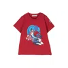 Moncler Graphic Design T-shirt In Red