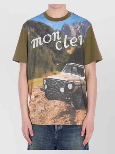 MONCLER GRAPHIC LOGO PRINT CREW-NECK T-SHIRT