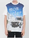 Moncler Printed T-shirt In Blue