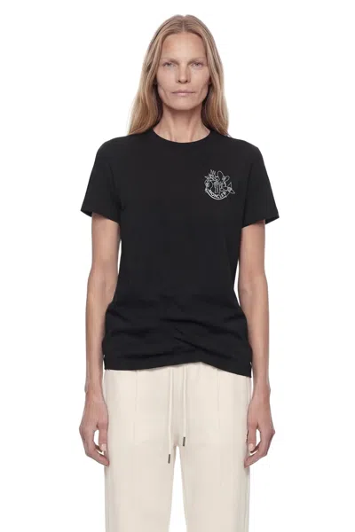 Moncler Graphic Logo T-shirt In Black