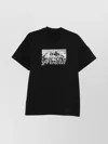 Moncler Graphic Mountain Print Short Sleeve T-shirt In Black