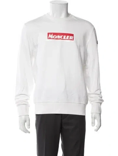 Pre-owned Moncler Graphic Print Crew Neck Pullover In Neutral