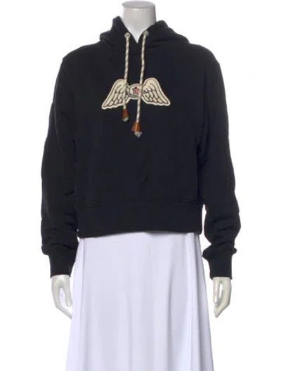 Pre-owned Moncler Graphic Print Crew Neck Sweatshirt In Black